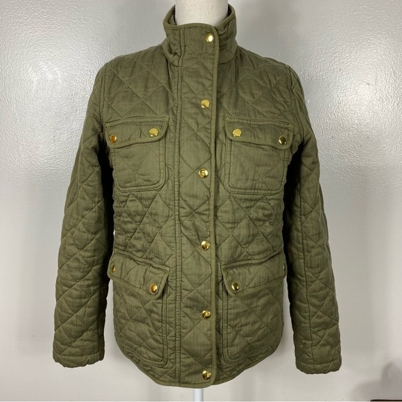 J Crew Mercantile quilted downtown field jacket - Picture 2 of 8